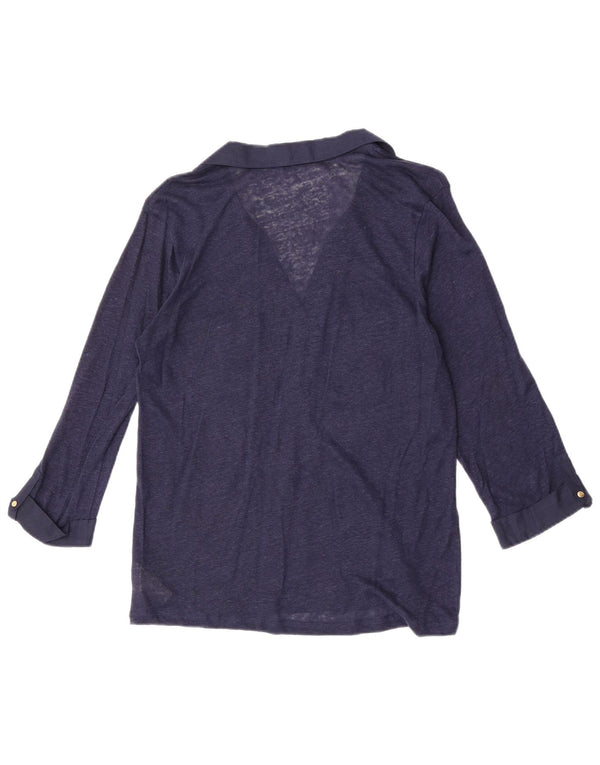 Massimo Dutti ženska majica s 3/4 rukavima bluza UK 18 XL tamnoplava