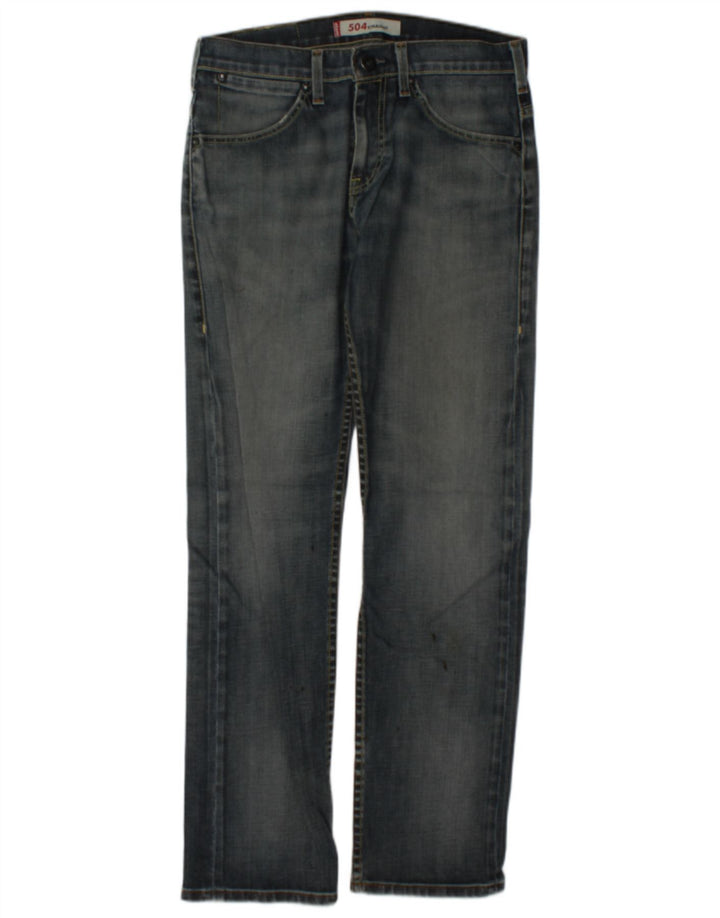 Levi's muške 504 ravne traperice W30 L31 tamnoplave