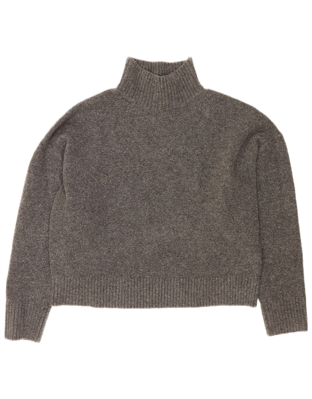 Zara ženski kratki džemper s kornjačičastim ovratnikom UK 16 Large Grey