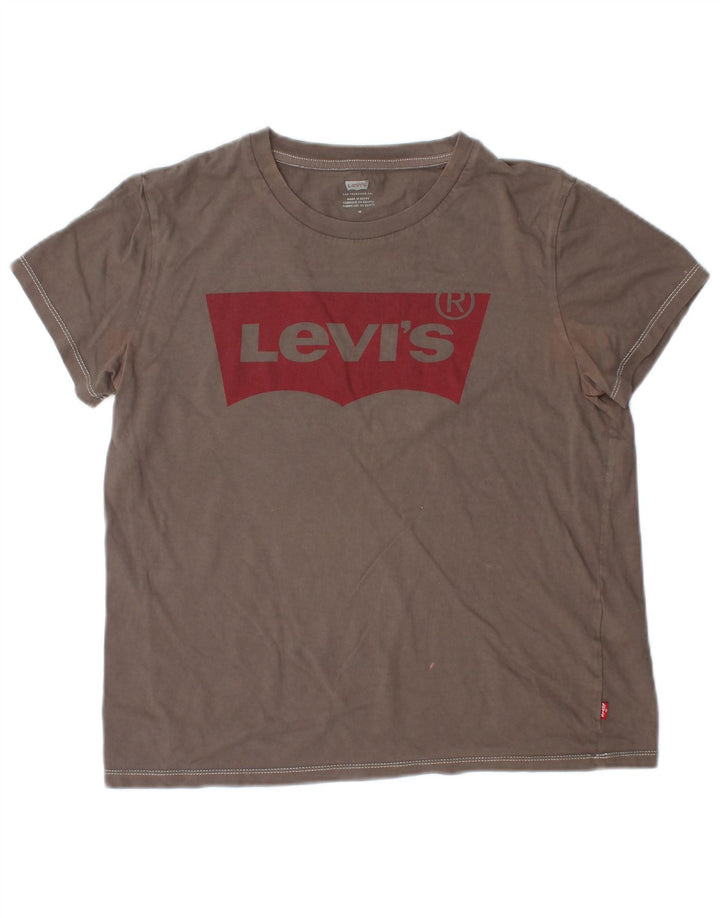 Levi's ženska majica kratkih rukava s grafičkim motivima, UK 14, srednje sivi pamuk