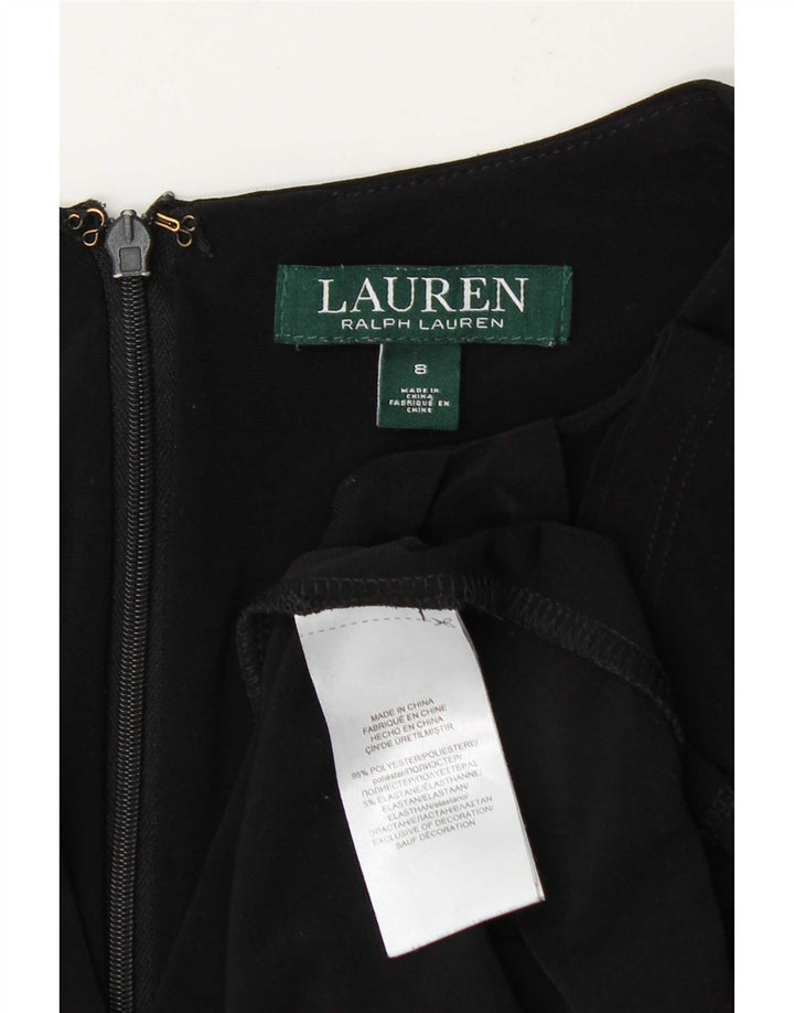 Ralph Lauren ženska haljina A-kroja US 8 srednji crni poliester