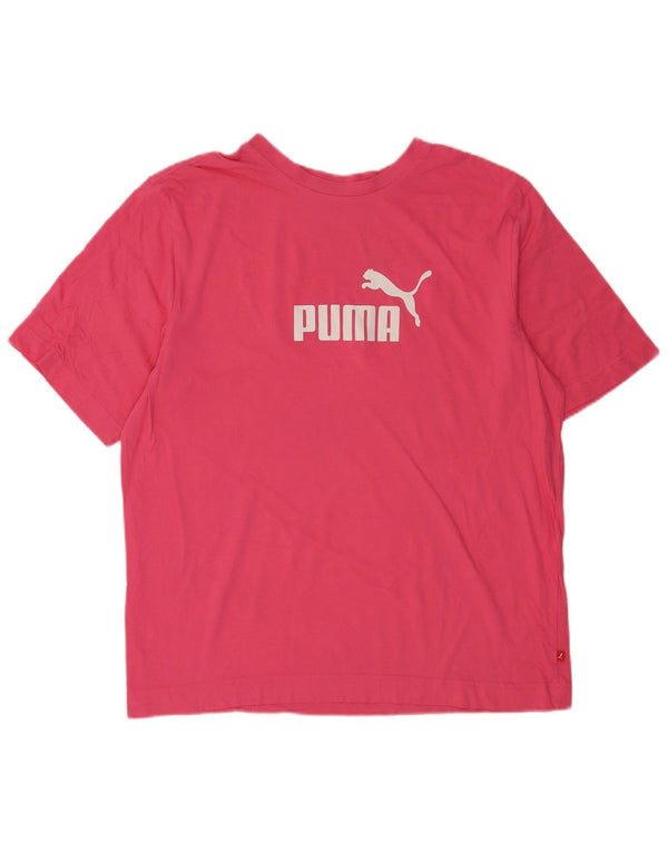 Puma muška velika ružičasta majica s grafičkim motivima