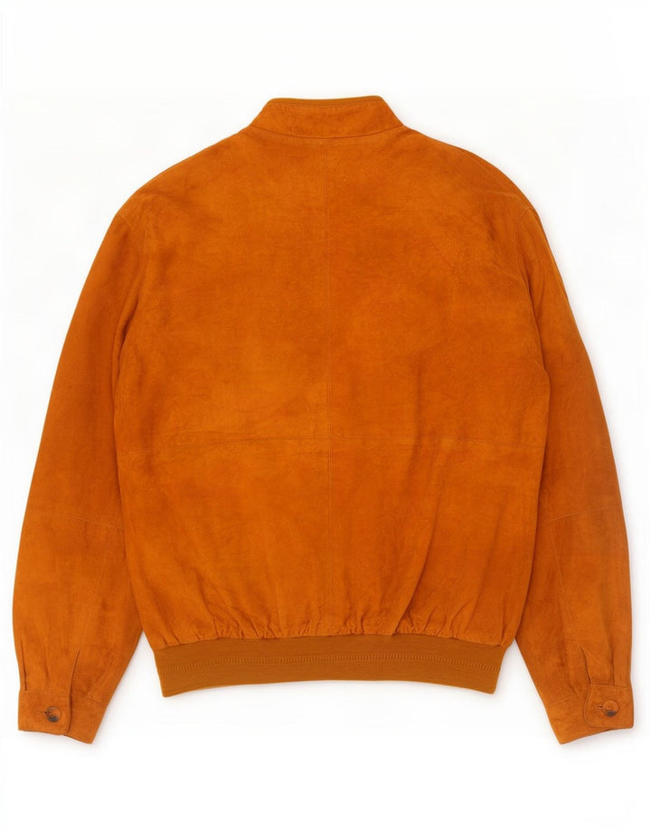 Vintage muška bomber jakna od brušene kože IT 50 velika smeđa koža