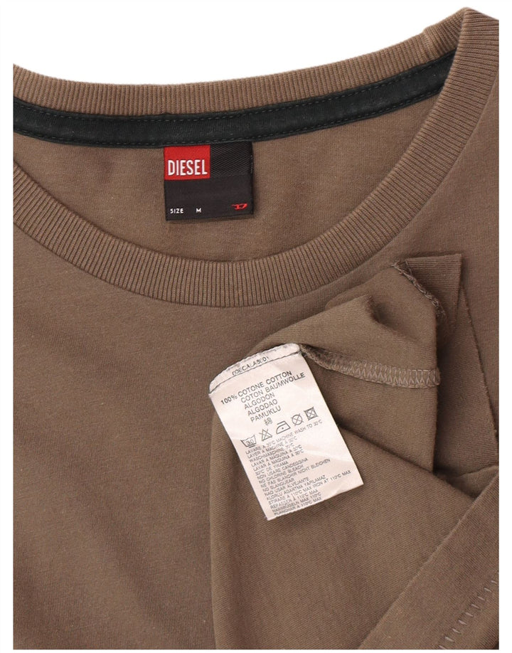 Diesel Ženska majica dugih rukava UK 12 Srednje sivi pamuk