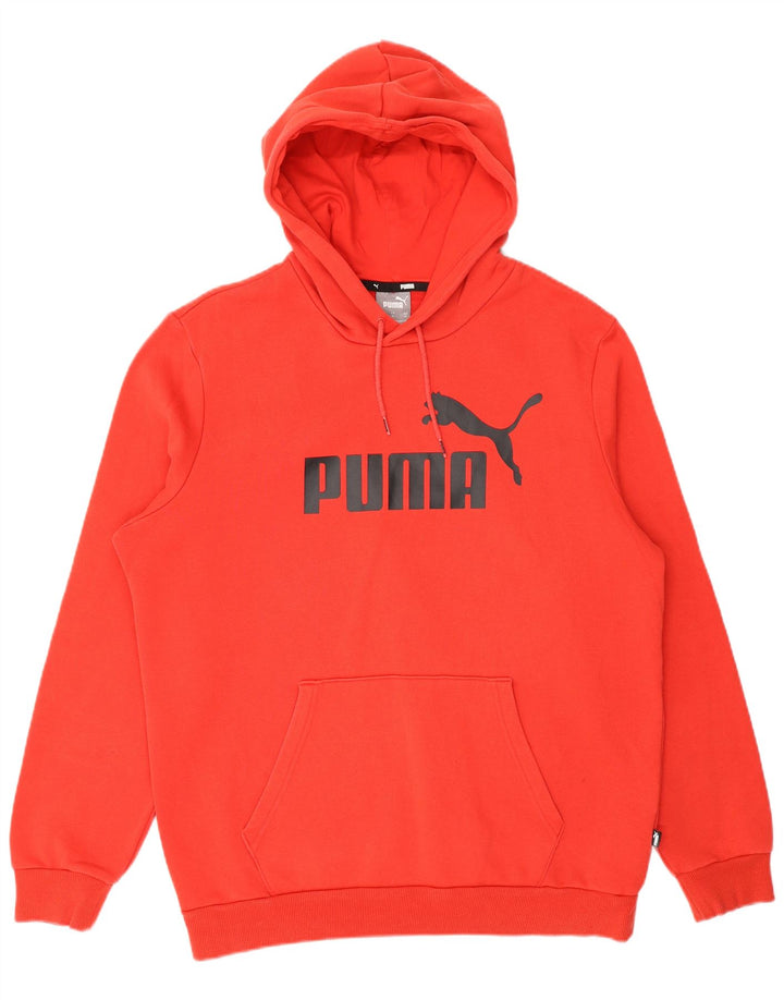 Puma muška majica s kapuljačom srednje veličine, crveni pamuk