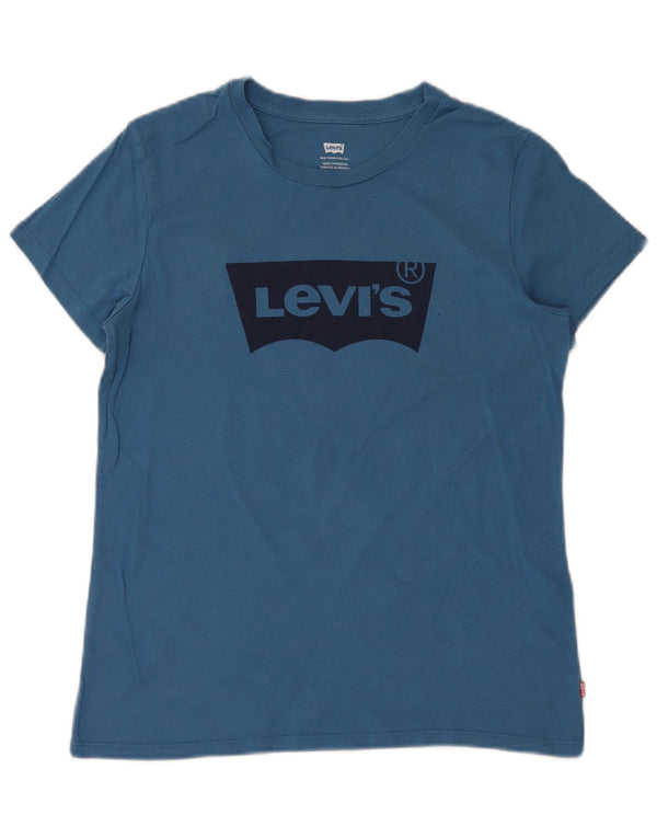 LEVI'S ženska majica kratkih rukava s grafičkim motivima UK 10 Small Blue Cotton