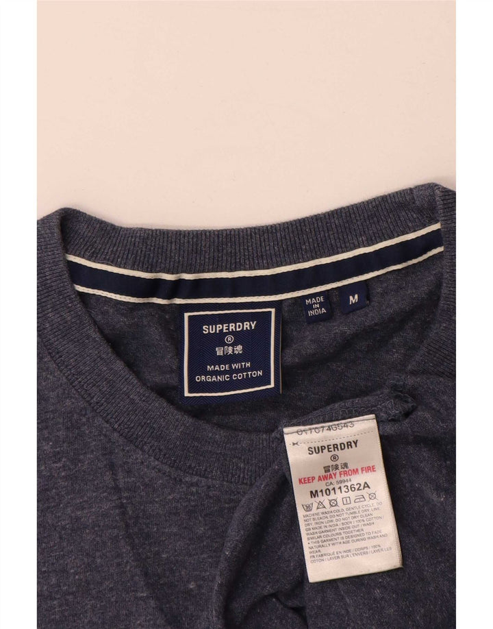 Superdry muška majica kratkih rukava srednje tamnoplavi pamuk