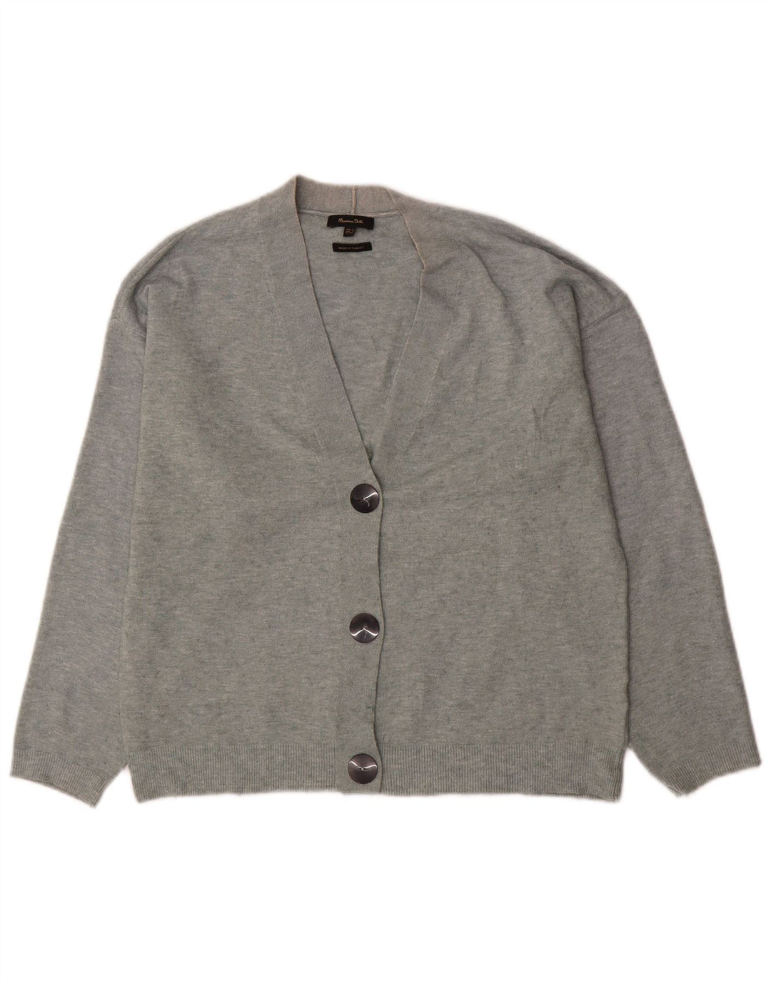 Massimo Dutti ženski prekomjerni kardigan pulover UK 6 XS sivi
