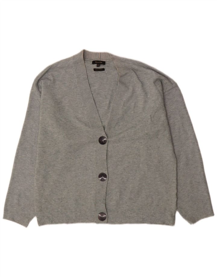 Massimo Dutti ženski prekomjerni kardigan pulover UK 6 XS sivi