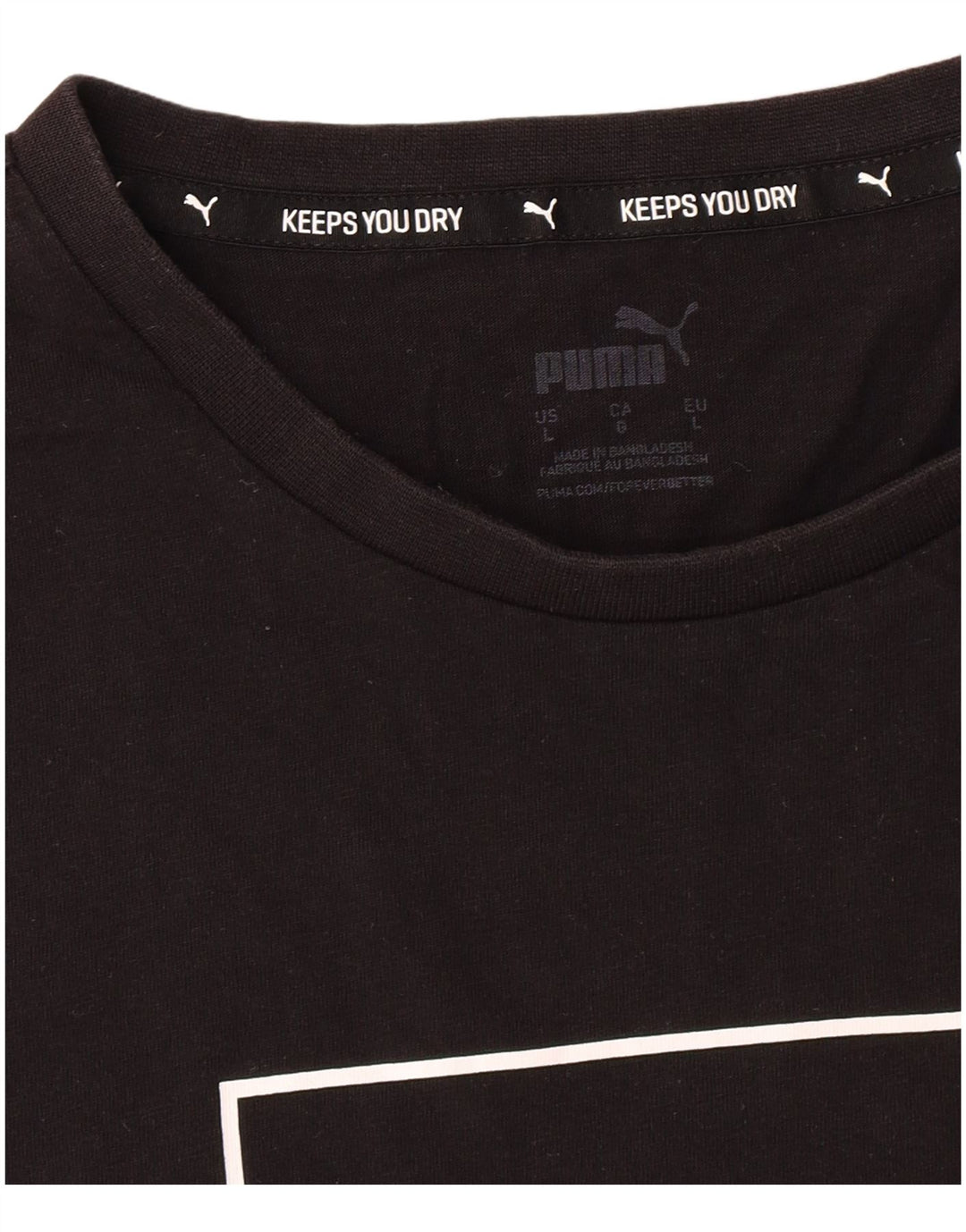PUMA Muška velika crna majica s grafičkim motivima