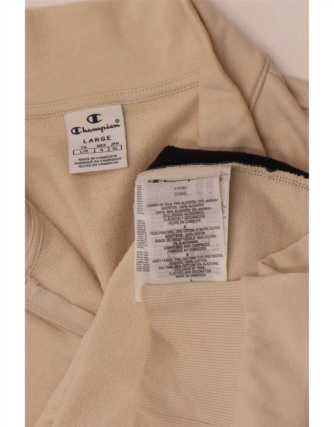 Gornja jakna ženske trenirke Champion UK 14 Large Off White Colourblock