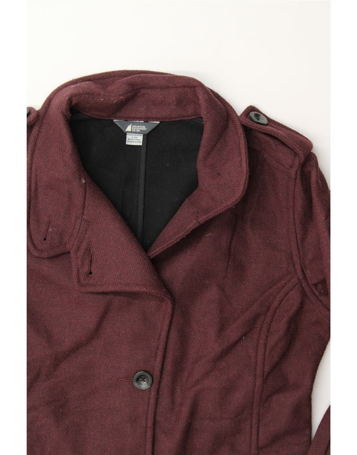 MOUNTAIN EQUIPMENT Womens Overcoat UK 16 Large Maroon Polyester Vintage Mountain Equipment and Second-Hand Mountain Equipment from Messina Hembry 