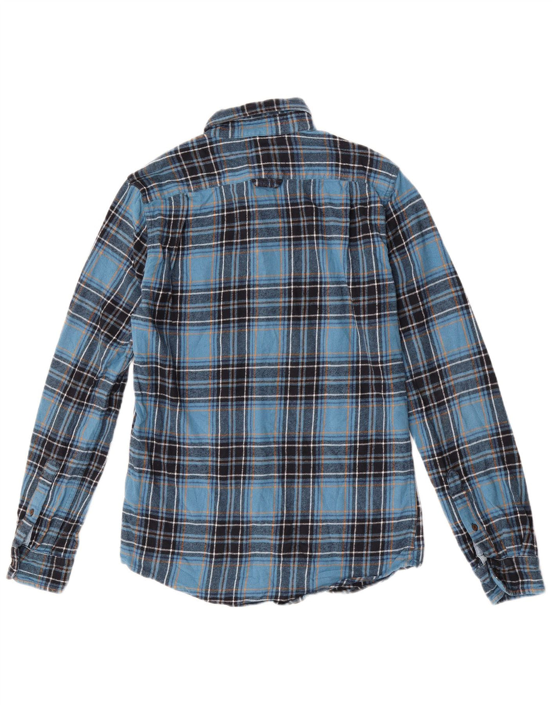 Superdry muška flanelska košulja, mali plavi karirani pamuk