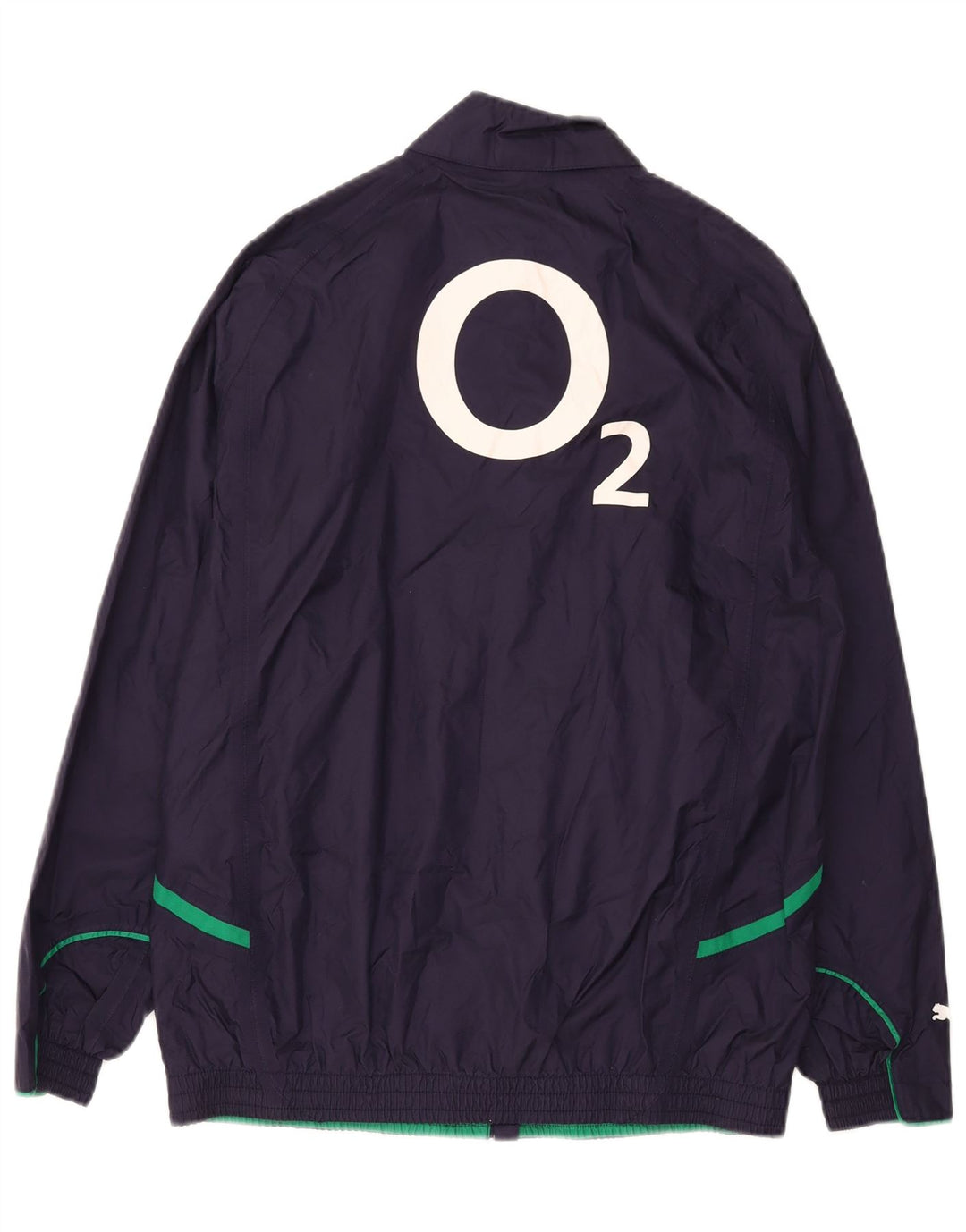 PUMA Boys Rain Jacket 13-14 Years Navy Blue Nylon