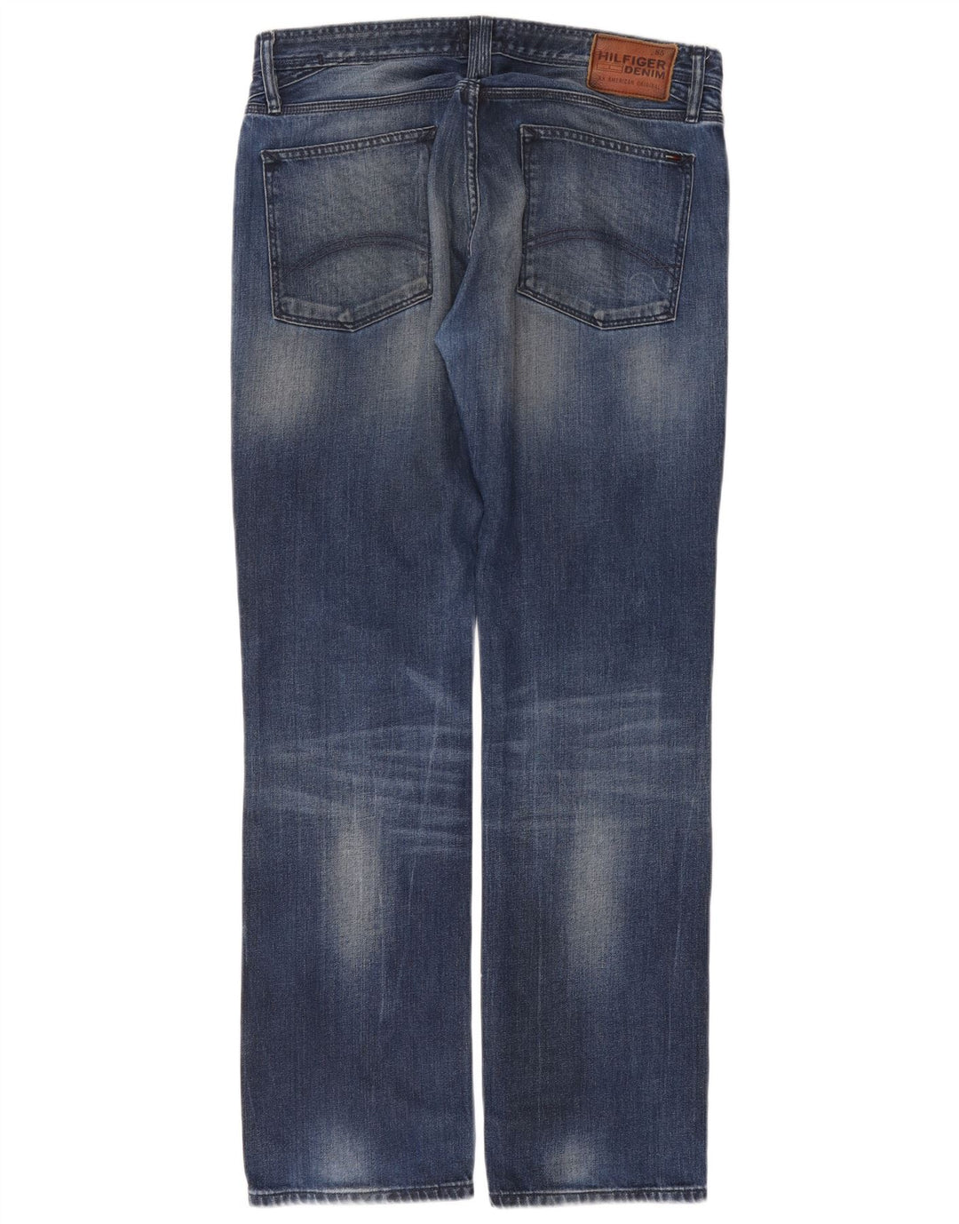 Tommy Hilfiger muške ravne traperice W32 L34 plavi pamuk