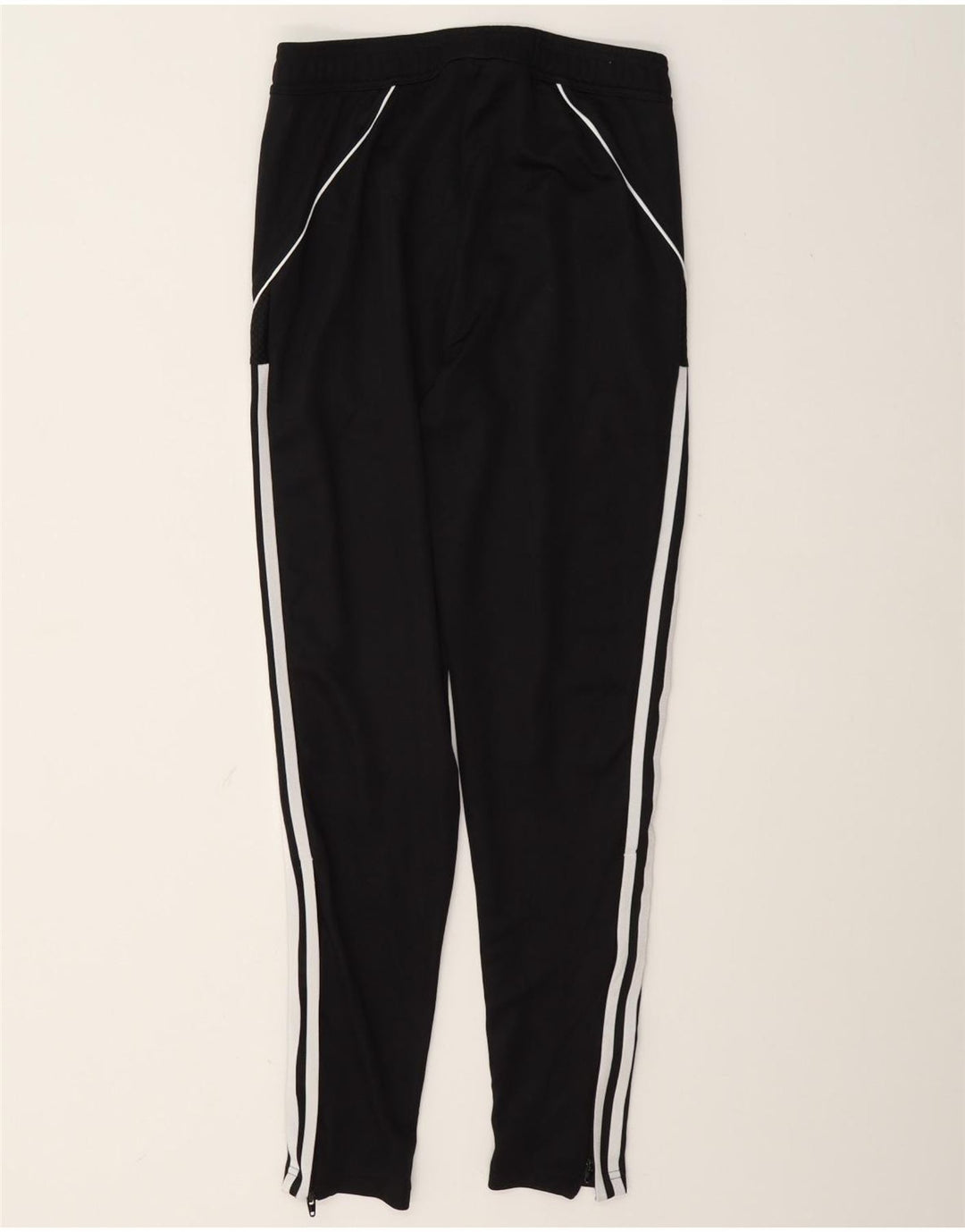 Adidas muške uske hlače za trenirku Male crne poliesterske