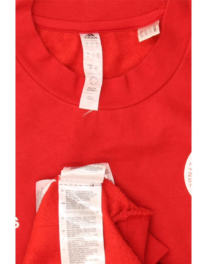 Adidas muška majica s grafičkim motivima, veliki crveni pamuk