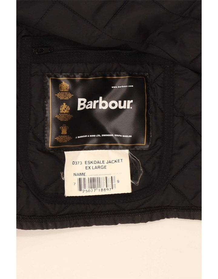 Barbour muška prošivena jakna UK 42 XL crni poliester