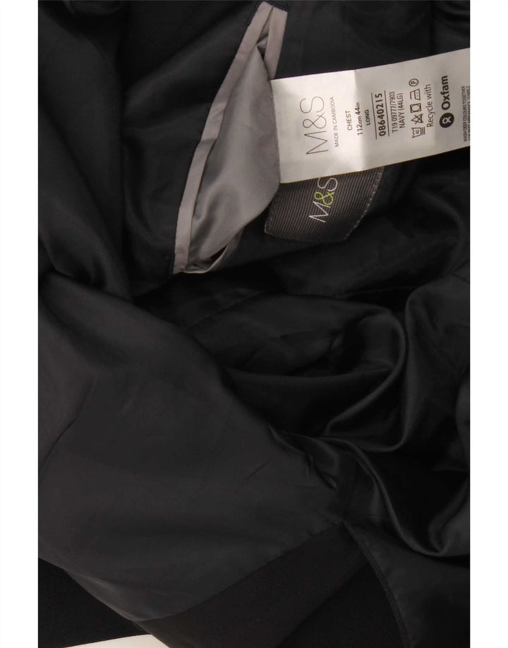 Marks & Spencer muški dugi sako s 2 gumba UK 44 XL tamnoplava