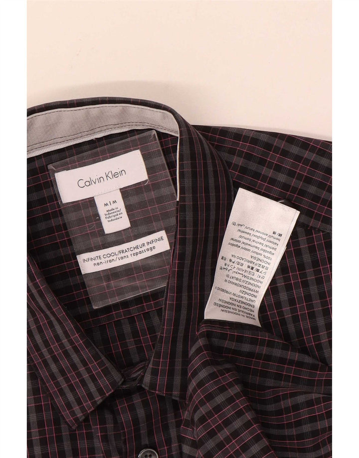 Calvin Klein muška košulja srednje siva karirana pamuk