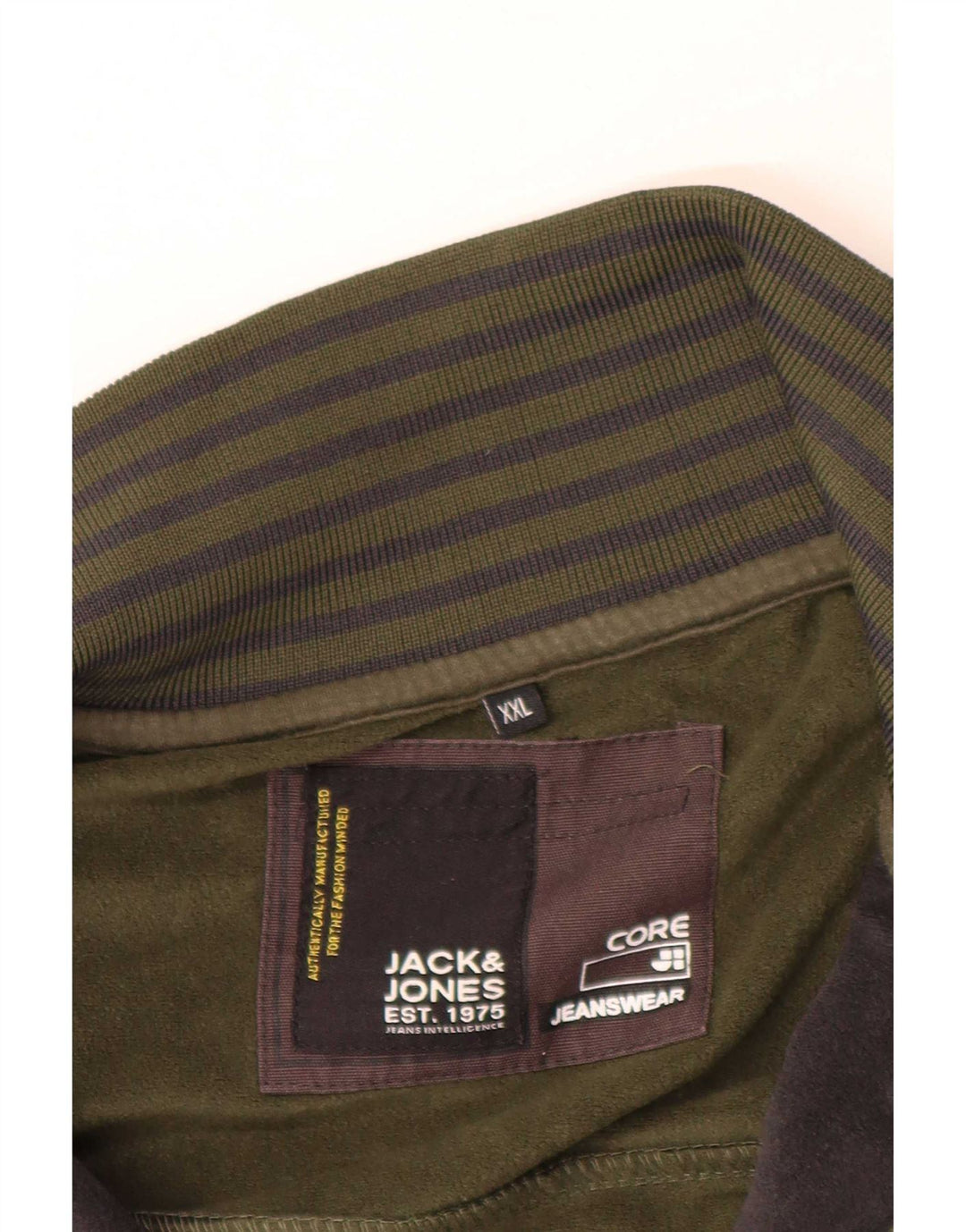 Jack & Jones muška trenirka s grafičkim motivima, gornja jakna 2XL kaki boja