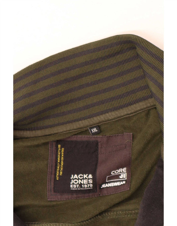 Jack & Jones muška trenirka s grafičkim motivima, gornja jakna 2XL kaki boja