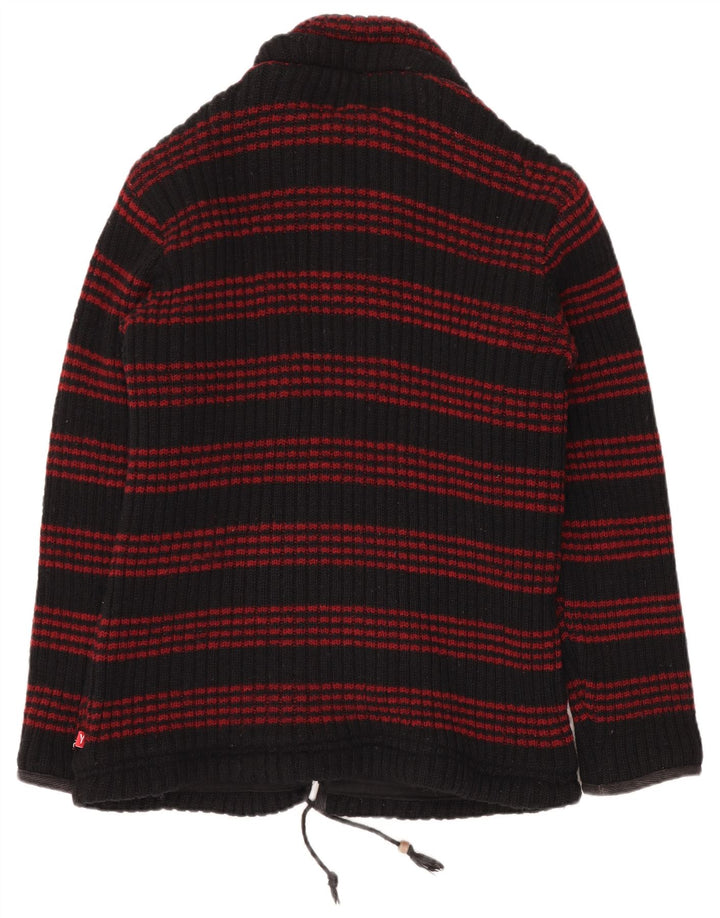 HIMALAYA muški kardigan pulover XL vuneni na crne pruge