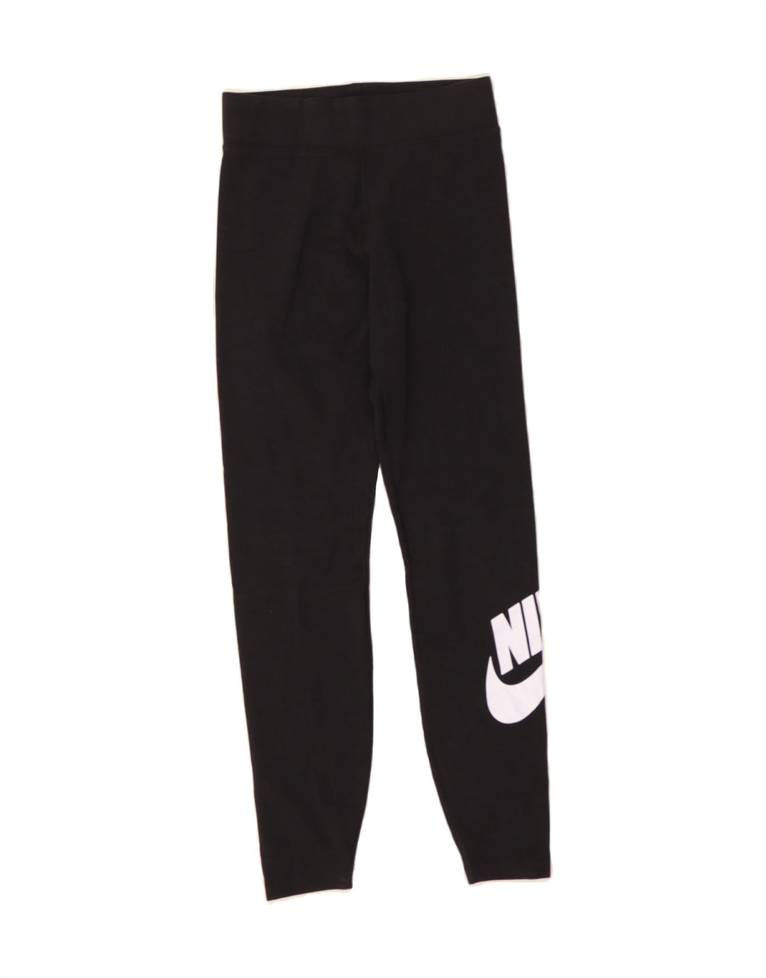 NIKE Womens Graphic Leggings UK 10 Small  Black Cotton Vintage Nike and Second-Hand Nike from Messina Hembry 