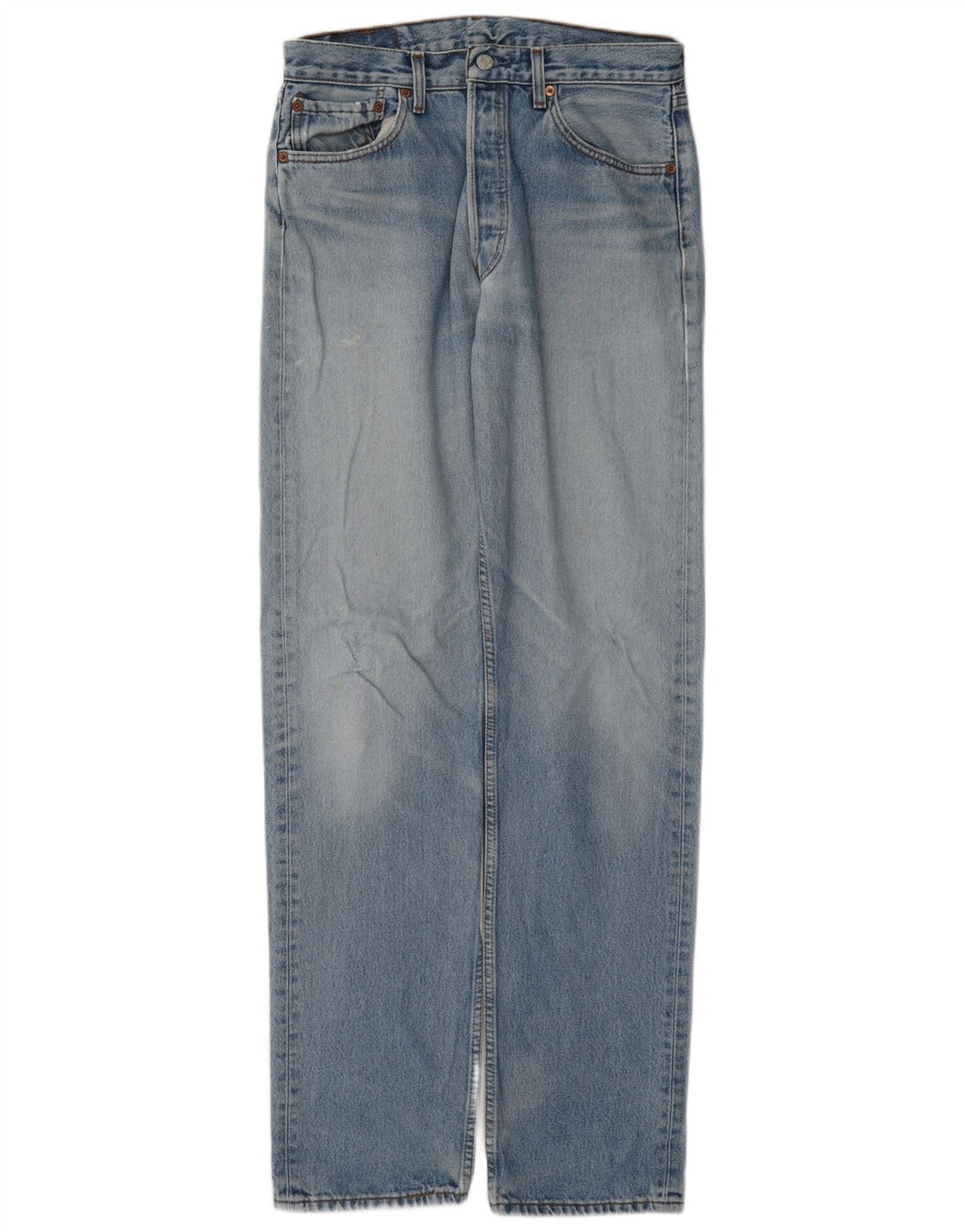 Levi's muške 501 ravne traperice W33 L36 plavi pamuk