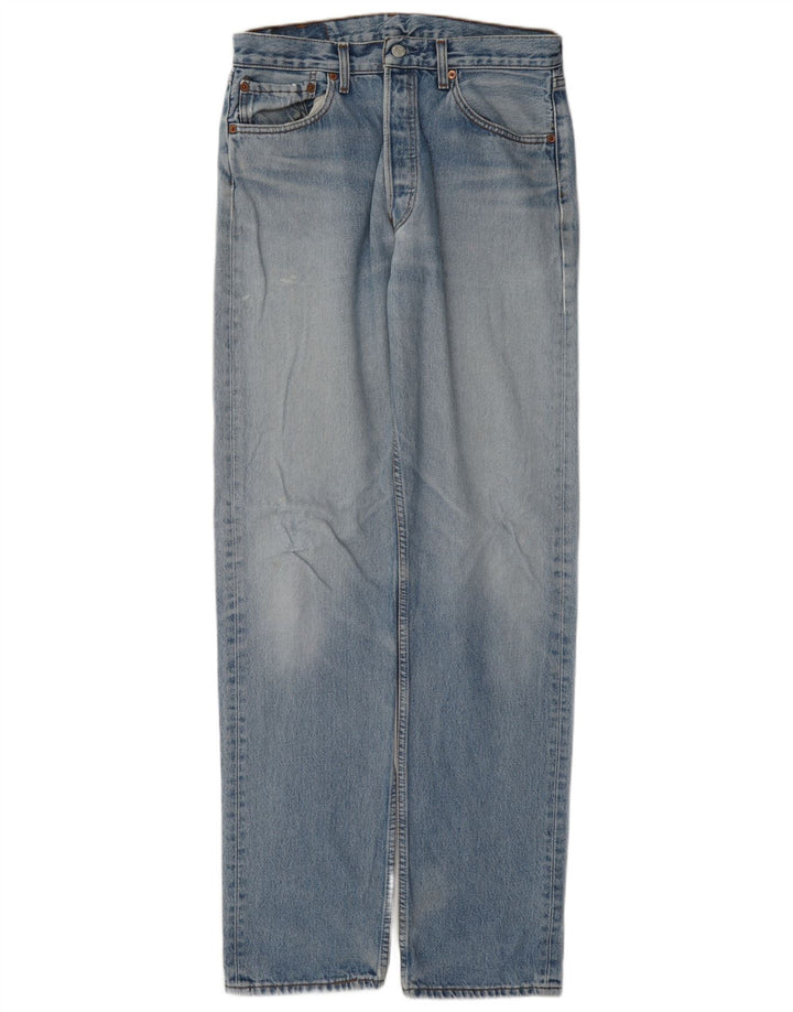 Levi's muške 501 ravne traperice W33 L36 plavi pamuk