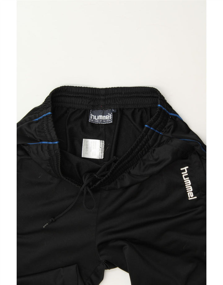 HUMMEL Mens Tracksuit Trousers Joggers Large Black Polyester Vintage Hummel and Second-Hand Hummel from Messina Hembry 