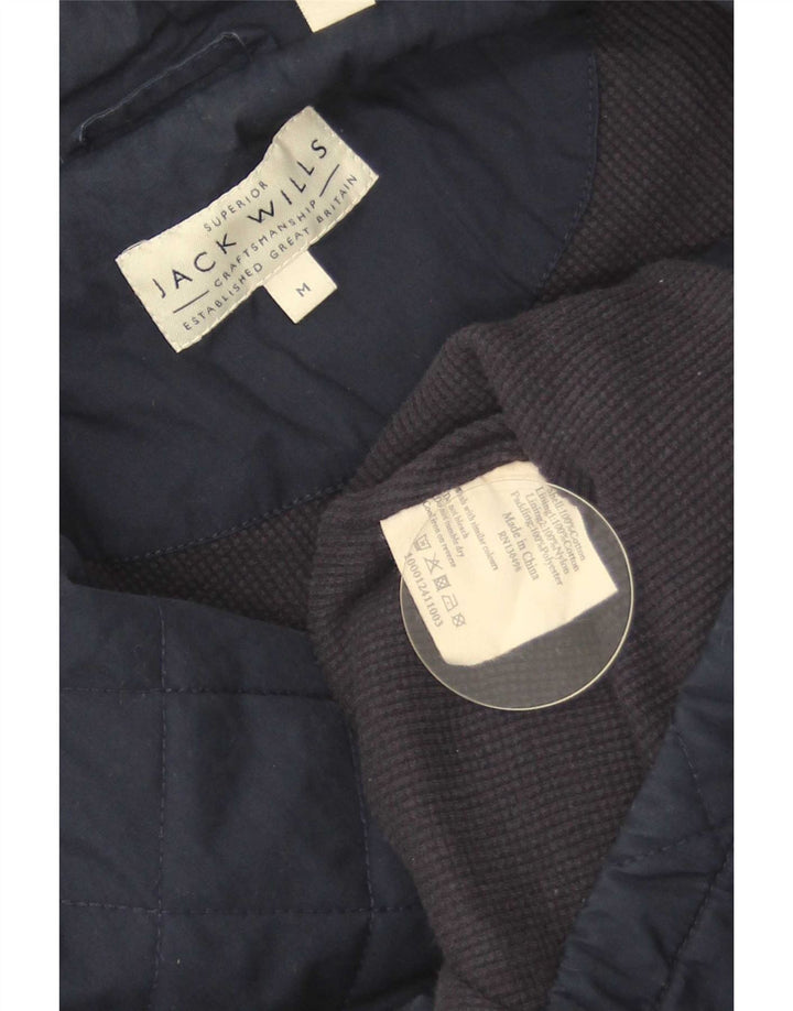 Jack Wills muška prošivena jakna UK 38 srednje tamnoplavi pamuk