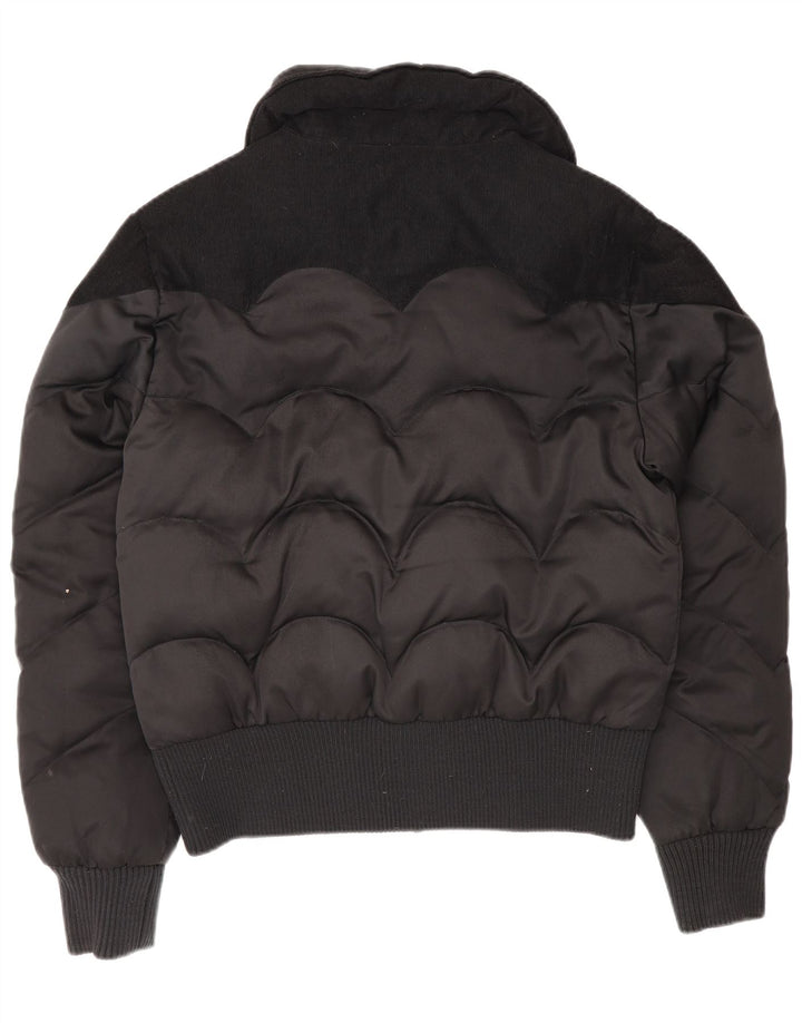 Levi's ženska podstavljena bomber jakna UK 16 veliki crni poliester