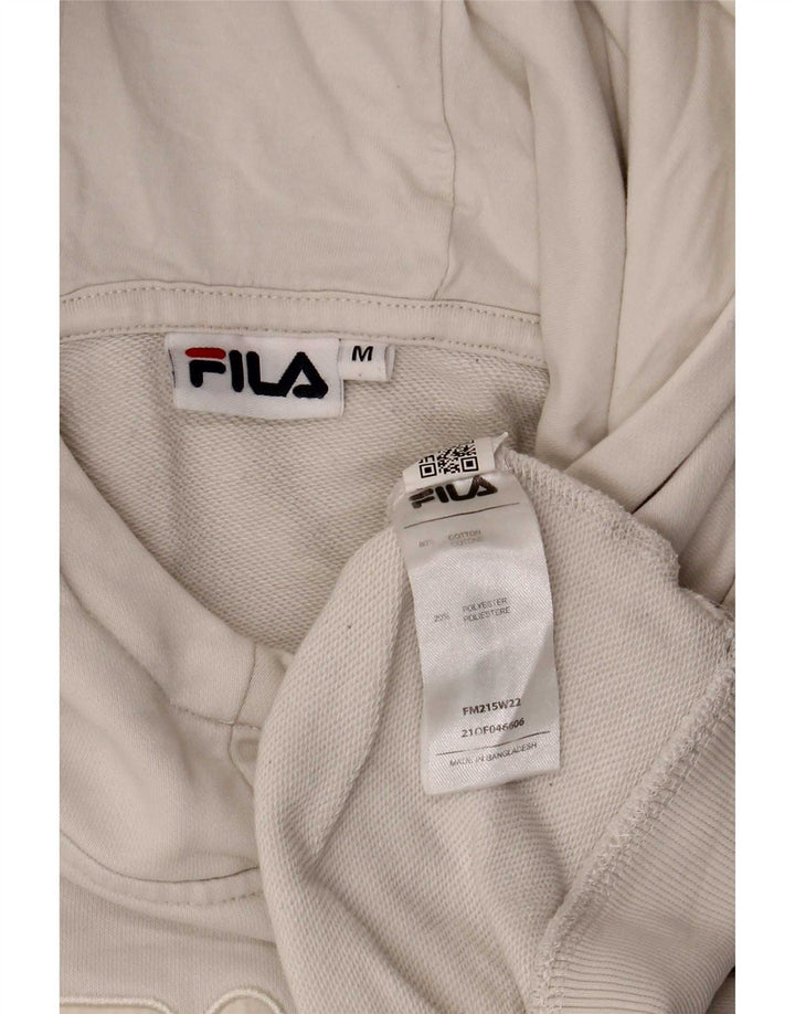 Fila muška majica s kapuljačom srednje veličine, bijeli pamuk