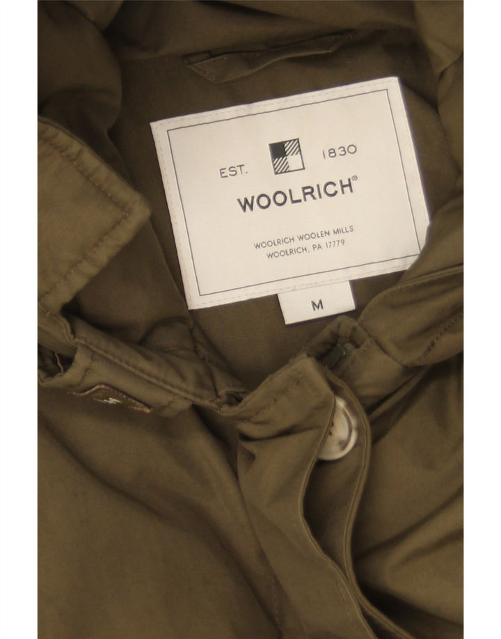 Woolrich ženska parka jakna s kapuljačom UK 14, srednji kaki pamuk