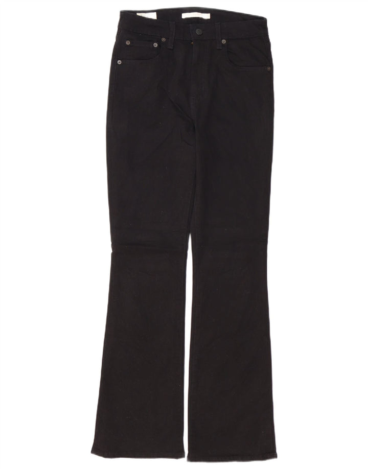 LEVI'S Ženske 725 traperice visokog struka W28 L30 crni pamuk