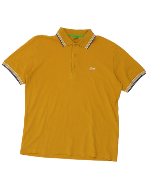Hugo Boss muška polo majica XL žuti pamuk