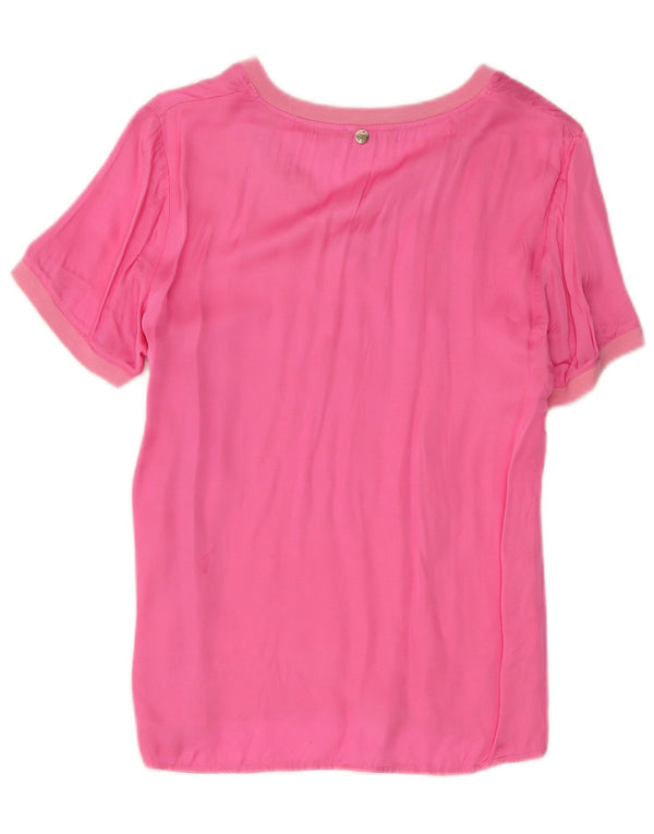 Gornji dio ženske bluze Liu Jo UK 10 Small Pink Cotton