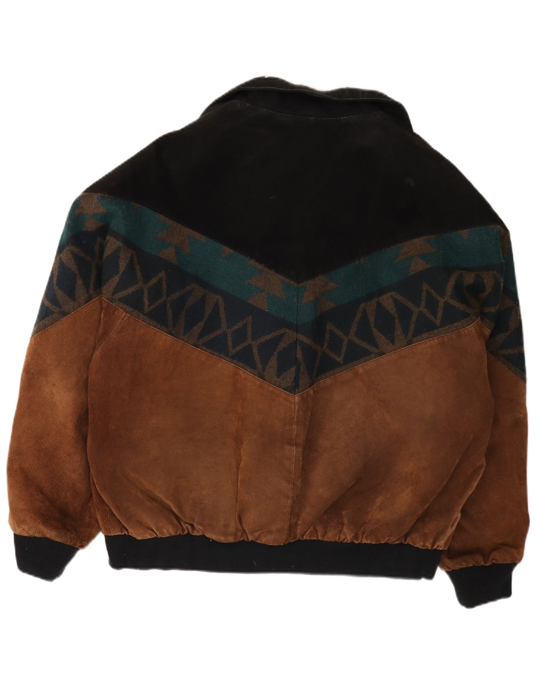 VINTAGE muška jakna od brušene kože UK 42 XL smeđa koža u blokovima boja