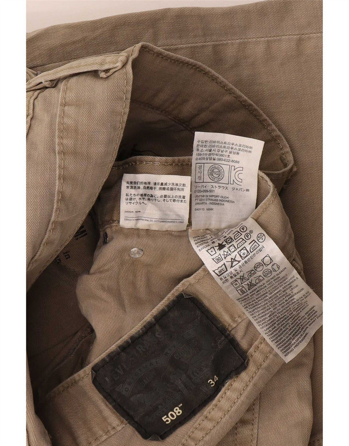 Levi's muške kratke traper hlače 508 W34 velike, bež pamuk