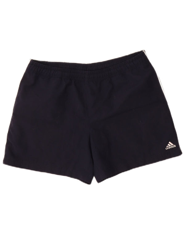 Adidas ženske sportske kratke hlače UK 8 Male tamnoplave poliesterske