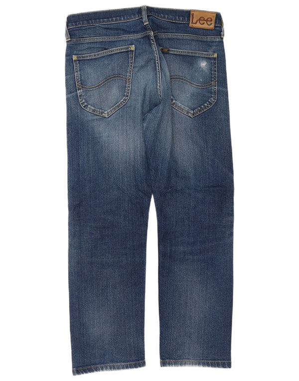 Lee Mens Blake Straight Jeans W34 L28 Plavi pamuk
