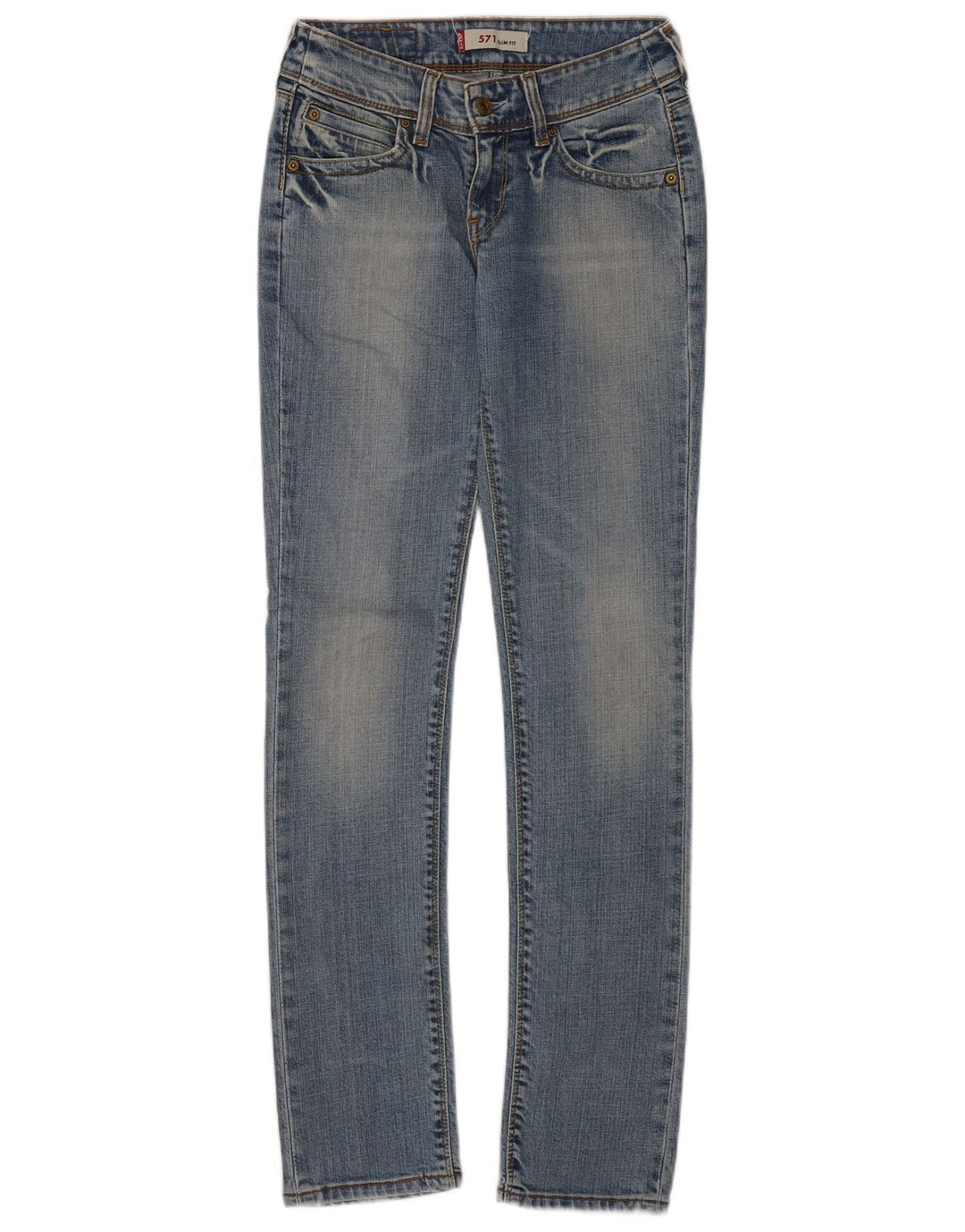 Levi's ženske 571 uske traperice W28 L34 plavi pamuk