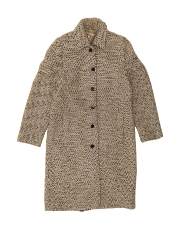 S.OLIVER Womens Oversized Overcoat IT 40 Small Grey Polyacrylic Vintage S.Oliver and Second-Hand S.Oliver from Messina Hembry 