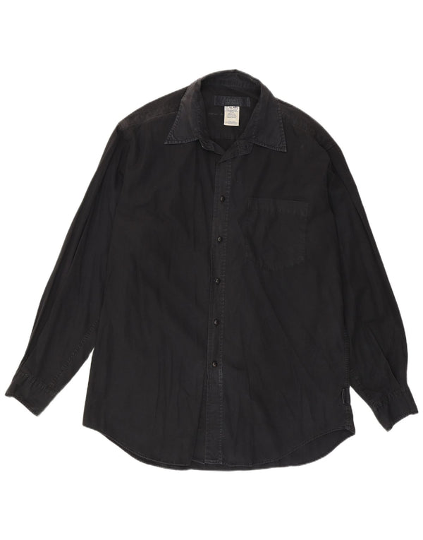 Versace Mens Shirt XL Black Cotton