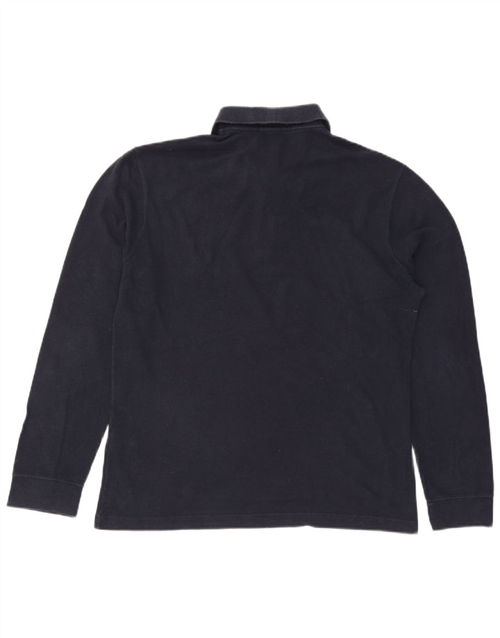 FRED PERRY Muška uska polo majica dugih rukava, veliki tamnoplavi pamuk