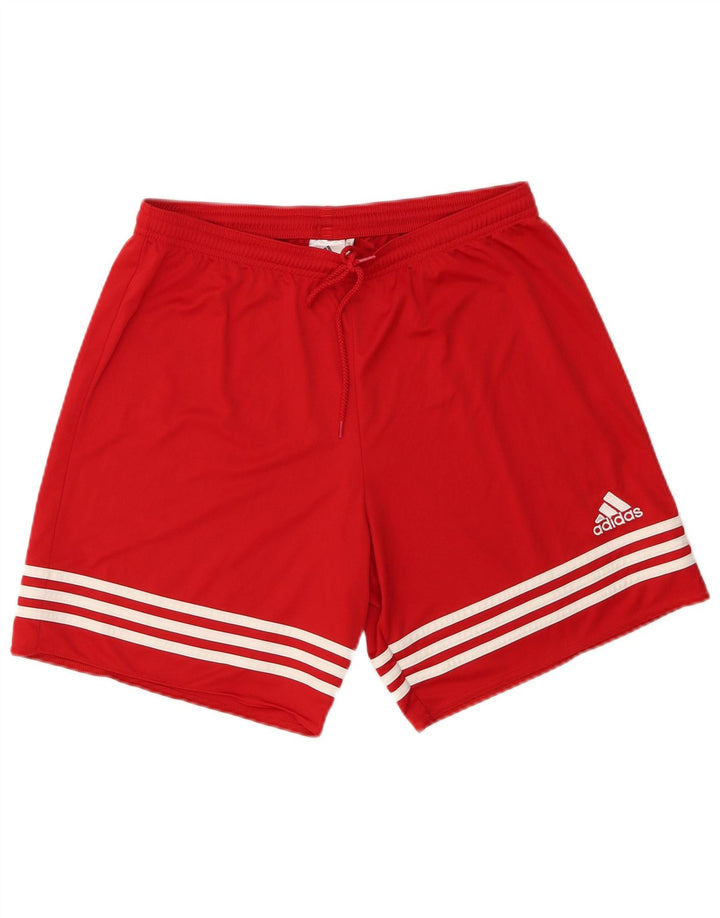 Adidas muške sportske kratke hlače Climalite veliki crveni poliester