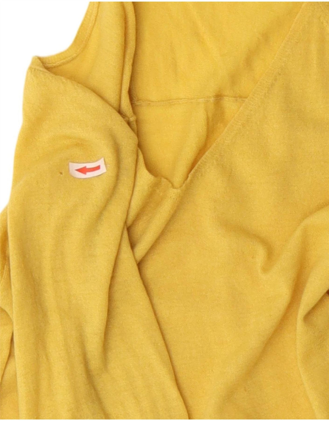 Hobbs ženski džemper s V-izrezom UK 12 Srednje žuta vuna