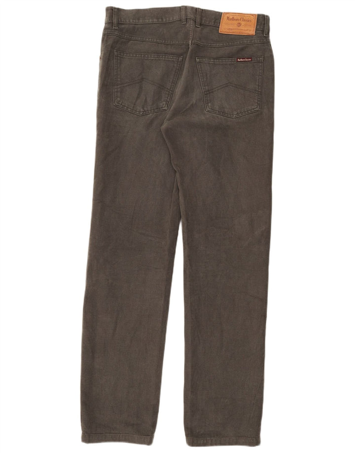 Marlboro Classics Mens Straight Jeans W34 L32 Kaki pamuk