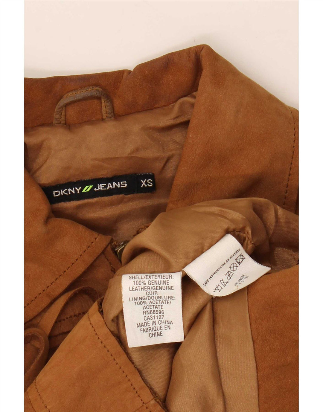 Dkny ženska jakna od brušene kože UK 6 XS bež kože